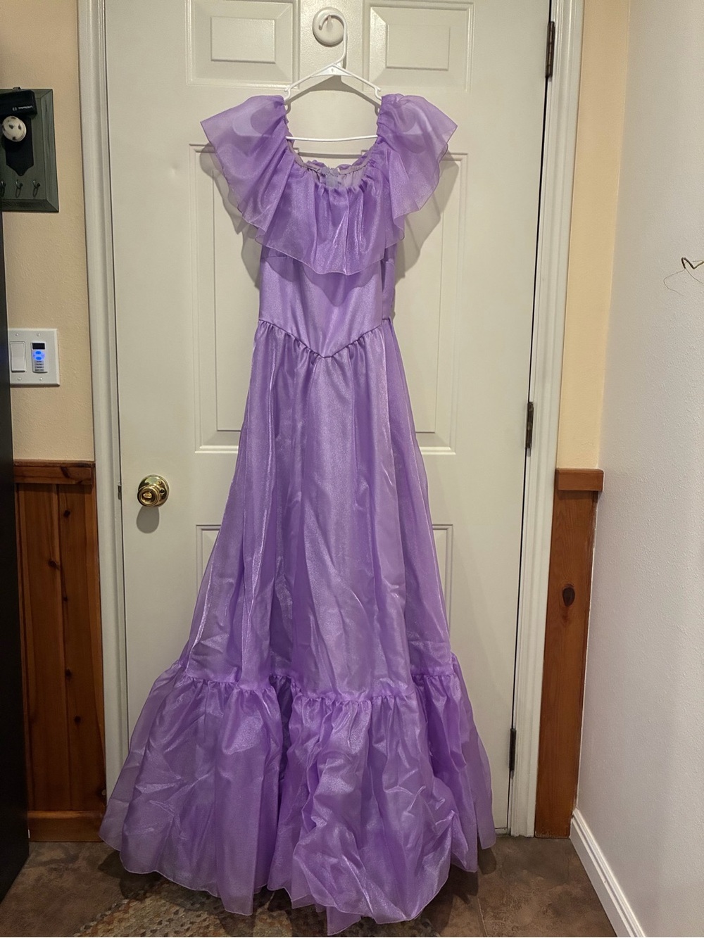 Vintage Lilac Ruffled Dress - Elegant Party Dress